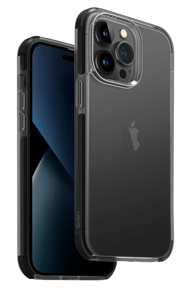 iPhone 14 Pro Kılıf Combat Serisi Üç Katmanlı Koruma ShockSorb™ Teknolojisi Koruyucu Kapak  Black - 1