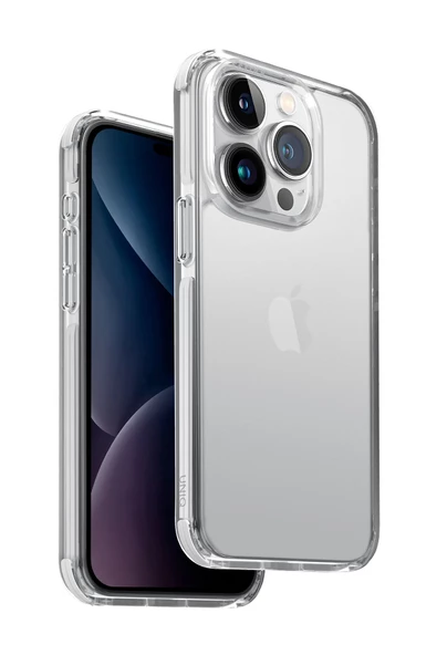 iPhone 15 Pro Max Kılıf Combat Serisi Üç Katmanlı Koruma ShockSorb™ Teknolojisi Koruyucu Kapak  Clear