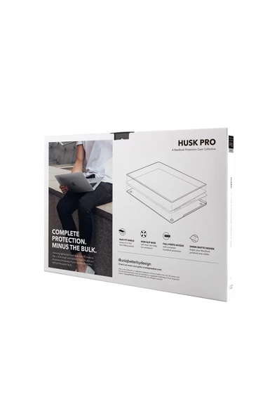Apple Macbook Pro 13.3 Inç 2338 Uyumlu Kılıf Husk Claro Mat Koruyucu Kapak  Clear - 5