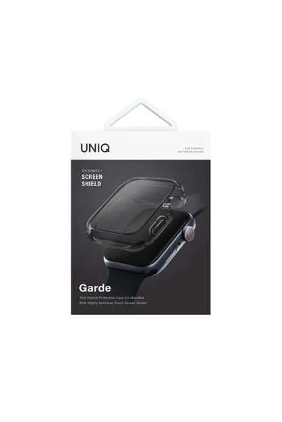 Apple Watch 46mm Uyumlu Grade Hybrid Serisi Şeffaf Kılıf Kasa Ve Ekran Koruyucu 360 Tam Koruma Kapak  Smoke - 7