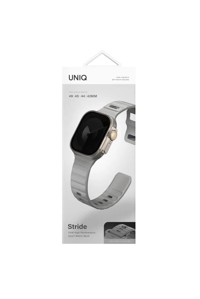 Apple Watch 49mm Ultra 2/1 - 46mm Seri 10-45mm Seri 9/8/7 44mm Seri SE2/SE/6/5/4 Extrem Spor Kayışı  Gri - 3