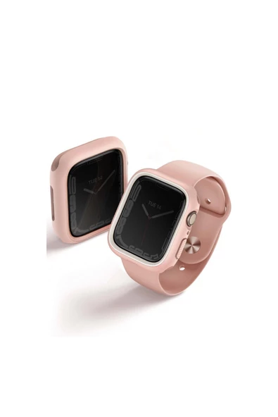 Apple Watch 41mm Kasa Koruyucu Moduo Serisi Değiştirilebilir 2'li Çerçeve  Pink - 2