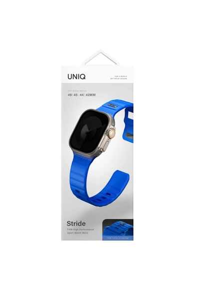 Apple Watch 49mm Ultra 2/1 - 46mm Seri 10-45mm Seri 9/8/7 44mm Seri SE2/SE/6/5/4 Extrem Spor Kayışı  Mavi - 3