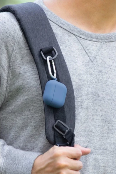 Airpods Pro 2 (2.nesil) Uyumlu Kılıf Nexo Serisi Çift Katmanlı Hibrit Koruma Kablosuz Şarj Destekli  Dim Gray - 5