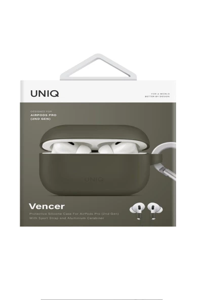 Airpods Pro 2 (2.NESİL) Uyumlu Kılıf Vencer Serisi Sporculara Özel Tasarım Kablosuz Şarj Desteği  Gainsboro - 6