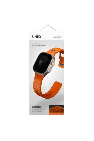 Apple Watch 49mm Ultra 2/1 - 46mm Seri 10-45mm Seri 9/8/7 44mm Seri SE2/SE/6/5/4 Extrem Spor Kayışı  Turuncu - 6