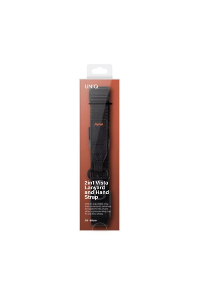 Telefon Boyun Askısı Ve Bilekliği Vista Serisi Lanyard & Hand Strap  Midnight Black - 7