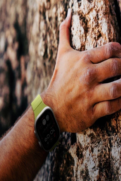 Apple Watch 49mm Ultra 2/1 - 46mm Seri 10-45mm Seri 9/8/7 44mm Seri SE2/SE/6/5/4 Extrem Spor Kayışı  Açık Yeşil - 3