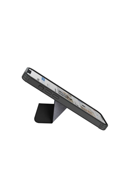 IPhone 14 Pro Kılıf Transforma Serisi Magsafe Özellikli (MagClick™) 3 Farklı İzleme Açısı  Black - 3