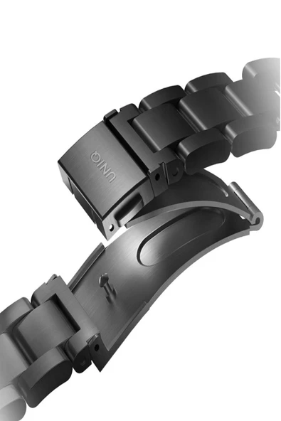 Apple Watch 49mm Ultra 2/1 - 46mm Seri 10 - 45mm Seri 9/8/7 - 44mm Seri SE2/SE/6/5/4 Metal Kordon  Black - 3