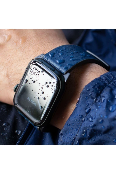 Apple Watch 49mm Ultra 2/1 - 46mm Seri 10 - 45mm Seri 9/8/7 - 44mm Seri SE2/SE/6/5/4 Deri Kordon  Black - 5