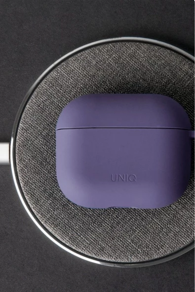 Airpods Pro 2 (2.nesil) Uyumlu Kılıf Nexo Serisi Çift Katmanlı Hibrit Koruma Kablosuz Şarj Destekli  Deep Purple