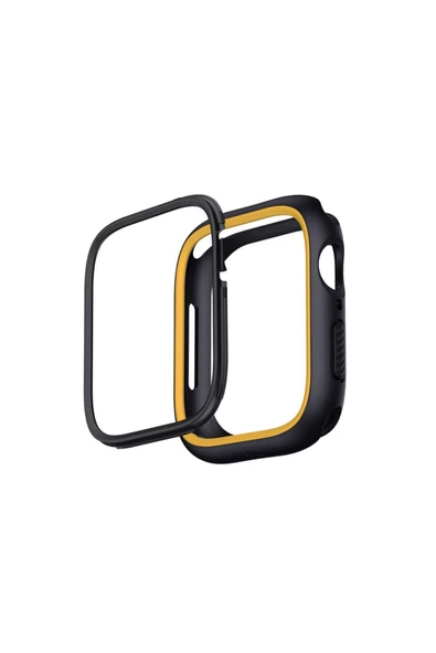 Apple Watch 49mm Kasa Koruyucu Moduo Serisi Değiştirilebilir 2'li Çerçeve  Black - 2