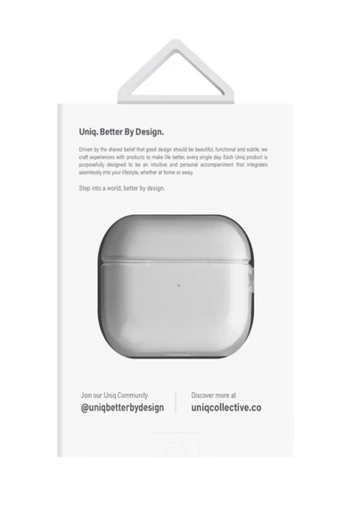 Airpods 4 (4.NESİL) Uyumlu Kılıf Glase Serisi Cristal Net Görünüm Kablosuz Şarj Destekli Kancalı  Crystal Clear - 8