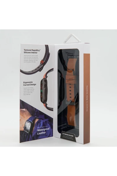 Apple Watch 49mm Ultra 2/1 - 46mm Seri 10 - 45mm Seri 9/8/7 - 44mm Seri SE2/SE/6/5/4 Deri Kordon  Brown - 6
