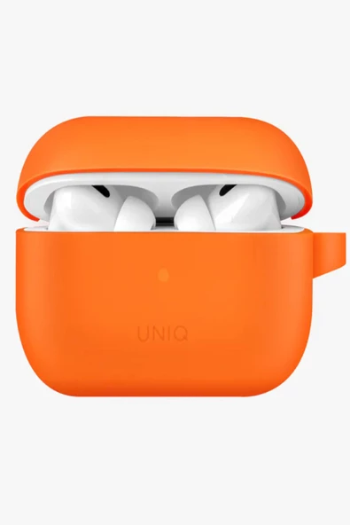 Airpods Pro 2 (2.NESİL) Uyumlu Kılıf Vencer Serisi Sporculara Özel Tasarım Kablosuz Şarj Desteği  Dark Orange