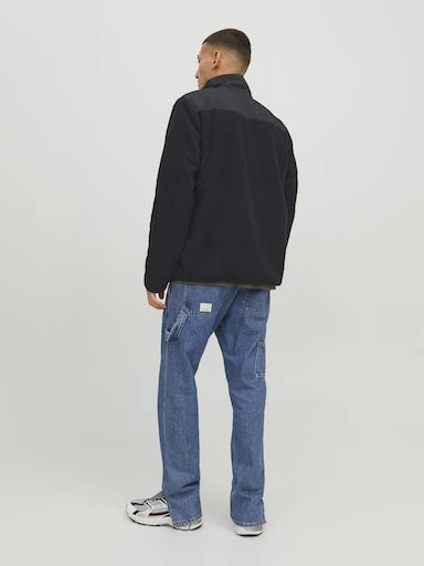 Jack Jones Erkek Hafif Outdoor Mont Yüksek Yaka Siyah Mont 12235864S - 10