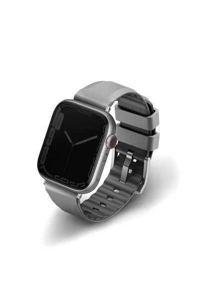 Apple Watch Linus Serisi Kordon 1/2/3/4/5/6/se/7/8/9 38mm/40mm/41mm Uyumlu Kayış  Grey - 2