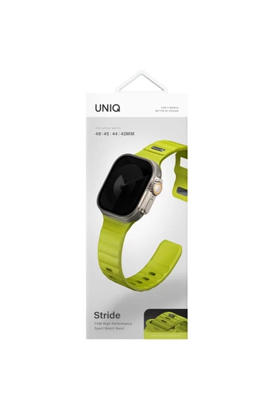 Apple Watch 49mm Ultra 2/1 - 46mm Seri 10-45mm Seri 9/8/7 44mm Seri SE2/SE/6/5/4 Extrem Spor Kayışı  Açık Yeşil - 4