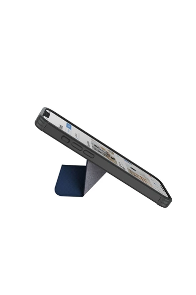 IPhone 14 Pro Kılıf Transforma Serisi Magsafe Özellikli (MagClick™) 3 Farklı İzleme Açısı  Blue - 3