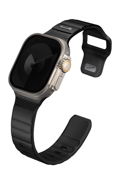 Apple Watch 49mm Ultra 2/1 - 46mm Seri 10-45mm Seri 9/8/7 44mm Seri SE2/SE/6/5/4 Extrem Spor Kayışı  Siyah - 2