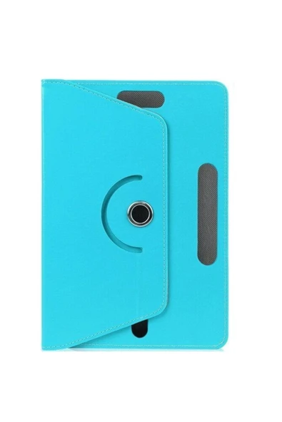Hometech Alfa 10TB 10.1" Uyumlu Dönerli Standlı Deri Tablet Kılıfı  Turkuaz ürün görseli 1