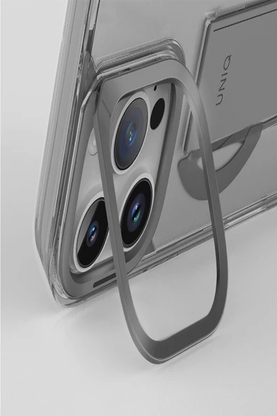 Iphone 16 Pro Max Kılıf Heldro Max Serisi Magsafe Özellikli (MAGCLİCK™) Tutma Bandı (FLEXGRİP™)  Taupe Gold - 7