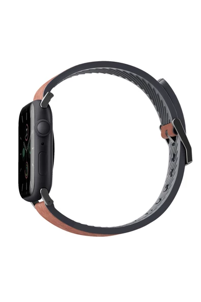 Apple Watch 49mm Ultra 2/1 - 46mm Seri 10 - 45mm Seri 9/8/7 - 44mm Seri SE2/SE/6/5/4 Deri Kordon  Brown