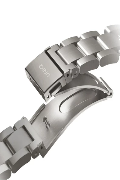 Apple Watch 49mm Ultra 2/1 - 46mm Seri 10 - 45mm Seri 9/8/7 - 44mm Seri SE2/SE/6/5/4 Metal Kordon  Silver - 4