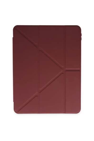 Samsung Galaxy Tab S7 Fe S8 Plus T970/x800/t733/t737/t736 12.4" Kalem Bölme Arka Silikon Kapak Kılıf  Mürdüm - 2