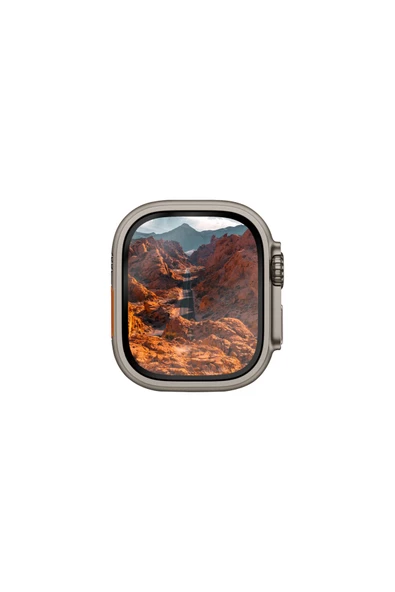 Apple Watch Ultra 49mm Ekran Koruyucu Cam Dust Repel™ Teknolojisi Yüksek Koruma Parmak İzi Bırakmama - 5
