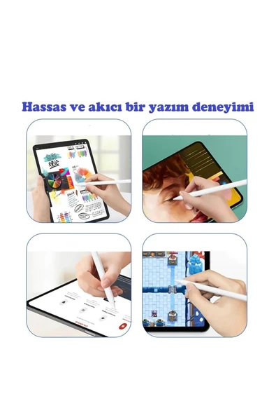 Ipad 2.nesil Ipad Pro 11/12.9/ıpad 8.9.10.nesil/ıpad Air 4/5 Uyumlu Avuç Içi Red Dokunmatik Kalem - 3