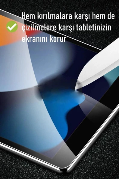 IPad Air 11 Inç M2 Çip 2024 Uyumlu Nano Kırılmaz Ekran Koruyucu Şeffaf Esnek Cam Koruyucu Tam Uyumlu - 4