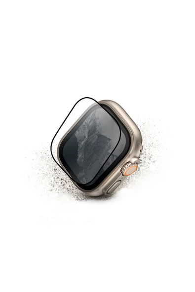 Apple Watch Ultra 49mm Ekran Koruyucu Cam Dust Repel™ Teknolojisi Yüksek Koruma Parmak İzi Bırakmama - 3