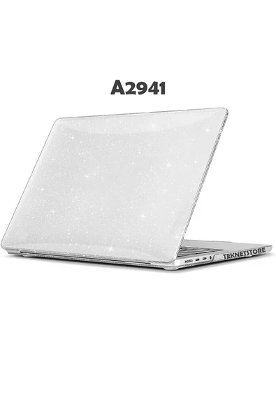 Macbook Air 15 Inç M2 Çip A2941 Tam Uyumlu Alt Üst Kılıf + Klavye Kılıfı + Ekran Koruyucu Film  SİMLİ - 2