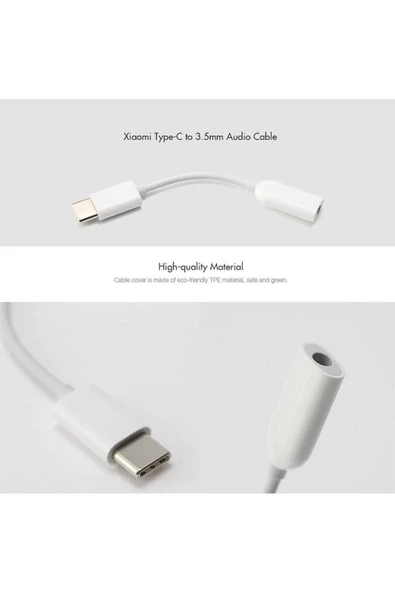 shpx Aux Audio Sadece Xiaomi Uyumlu Beyaz Kulaklık Jack Mi Dönüştürücü nslm 1037065 - 5