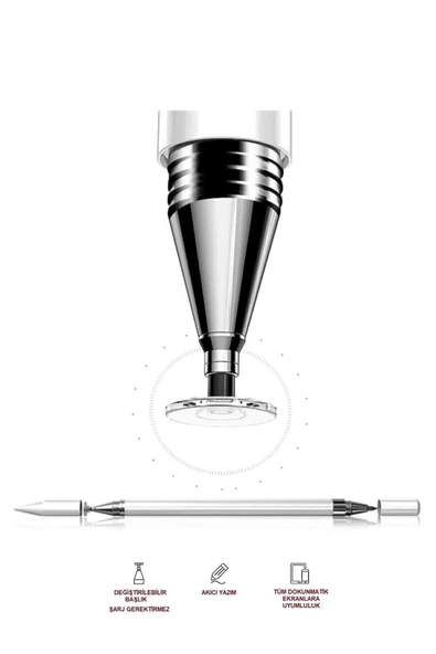 Apple/android/ıpad Pro/air/mini/ıphone/microsoft/Uyumlu Dokunmatik Akıllı Kalem Tüm Ekranlar - 3