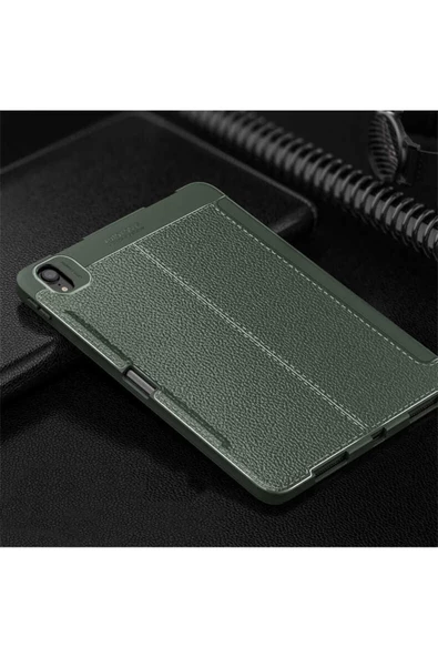 Ipad Air 5. Nesil 2022 10.9'' Inç M1 Uyumlu Deri Görünümlü Kalem Yuvalı Uyku Modlu Lüx Kılıf  Koyu Yeşil - 1
