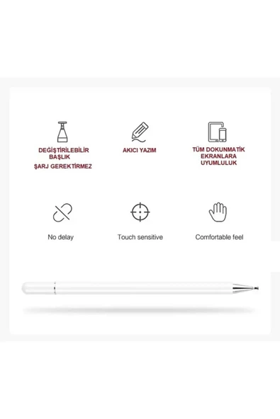 Apple/android/ıpad Pro/air/mini/ıphone/microsoft/Uyumlu Dokunmatik Akıllı Kalem Tüm Ekranlar - 6