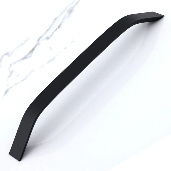 Şahin Siyah Metal Kulp 224 mm - 22.4 cm Mobilya Çekmece Mutfak Dolabı Dolap Kulpları Kulbu Kulpu - 8