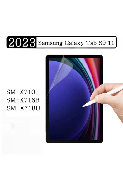 Samsung Galaxy Tab S9 11 Inç Nano Kırılmaz Ekran Koruyucu Şeffaf Cam Tam Uyumlu Sm-x710