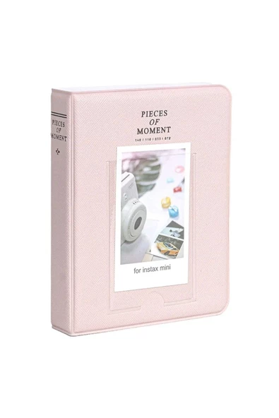 Mini 12 Pembe Fotoğraf Makinesi-20li Film-pvc Albümlü Çantalı Seti 1 - Resim 6