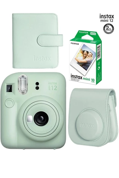 Instax Mini 12 Fotoğraf Makinesi 10'lu Film Ve Albümlü Çantalı Seti 87