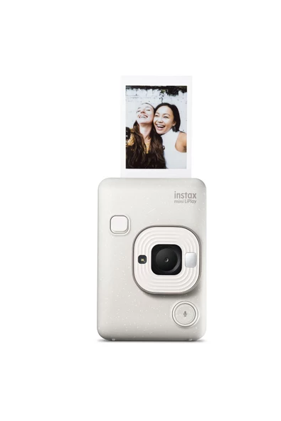 Instax mini LiPlay Hybrid Misty White Fotoğraf Makinesi 20'li Film - Resim 2