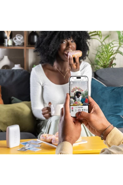 Instax mini Link 3 Beyaz Akıllı Telefon Yazıcısı ve 10'lu mini Film - Resim 7