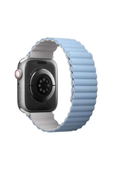 Apple Watch 49mm Ultra 2/1 - 46mm Seri 10 - 45mm Seri 9/8/7 - 44mm Seri SE2/SE/6/5/4 Kordon Kayış  Blue White - 4