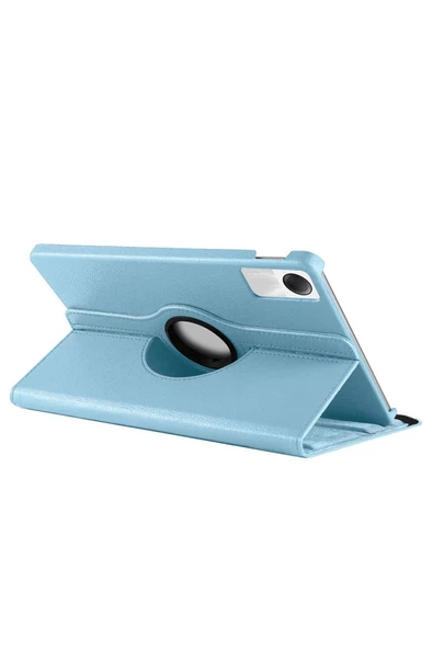 Xiaomi Redmi Pad Se 11 Inç Tablet Uyumlu Uyku Modlu 360 Döner Pu Deri Kılıf Seti  MAVİ - 4