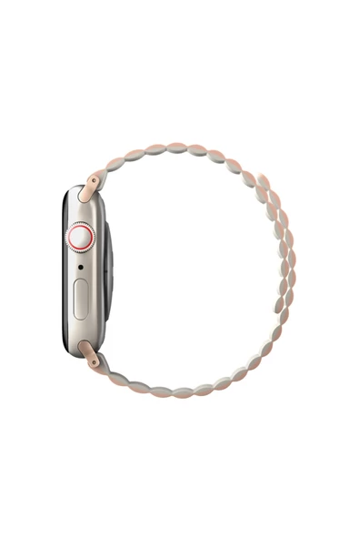 Apple Watch 49mm Ultra 2/1 - 46mm Seri 10 - 45mm Seri 9/8/7 - 44mm Seri SE2/SE/6/5/4 Kordon Kayış  Pink Beige - 2