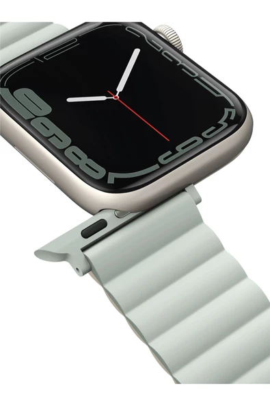 Apple Watch 49mm Ultra 2/1 - 46mm Seri 10 - 45mm Seri 9/8/7 - 44mm Seri SE2/SE/6/5/4 Kordon Kayış  Sage Beige - 4