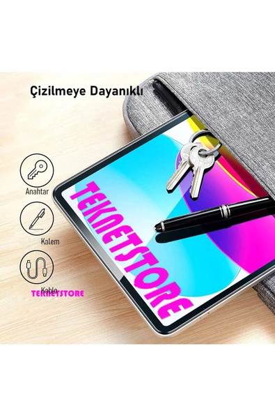 Apple Ipad 10. Nesil 2022 10.9" Nano Kırılmaz Ekran Koruyucu Kırılmaz Şeffaf Cam Koruyucu Tam Uyumlu - 5